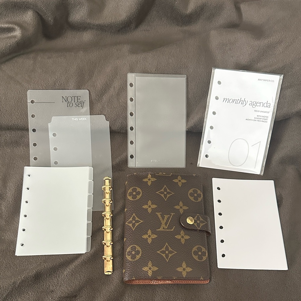 Louis Vuitton Brown Monogram Agenda PM